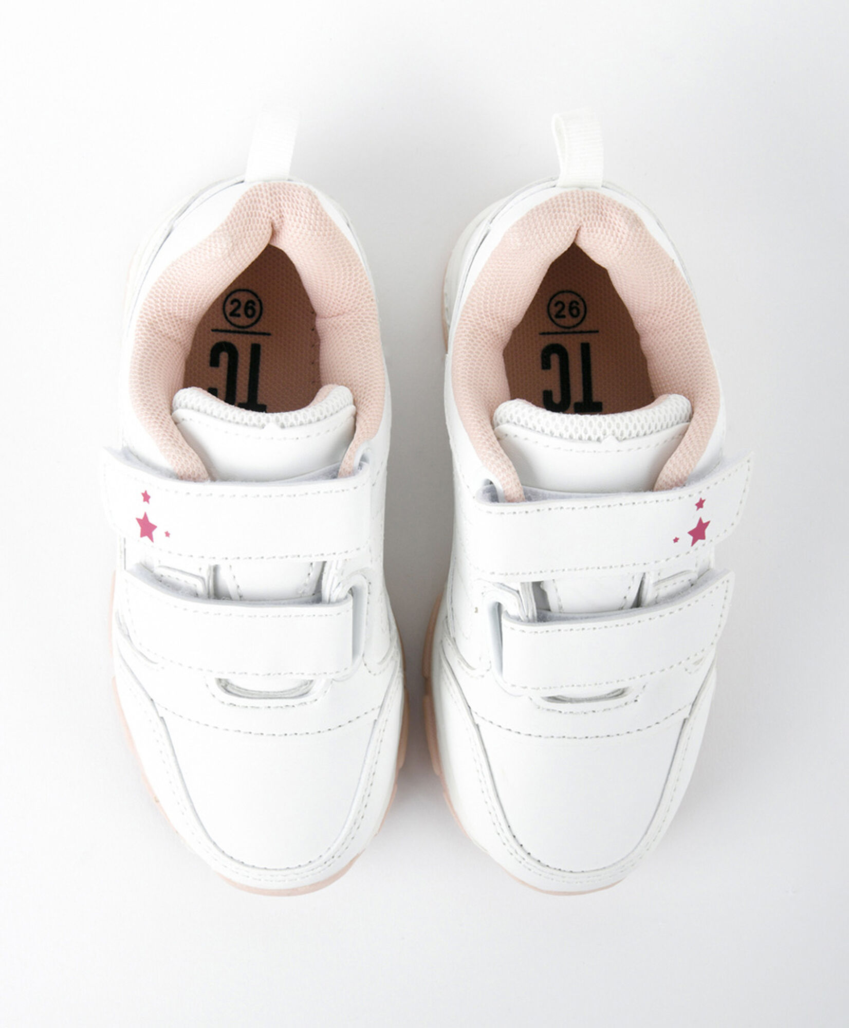 Zapatilla escolar (26 a 34) blanca estrella Zapatilla escolar (26 a 34) blanca estrella