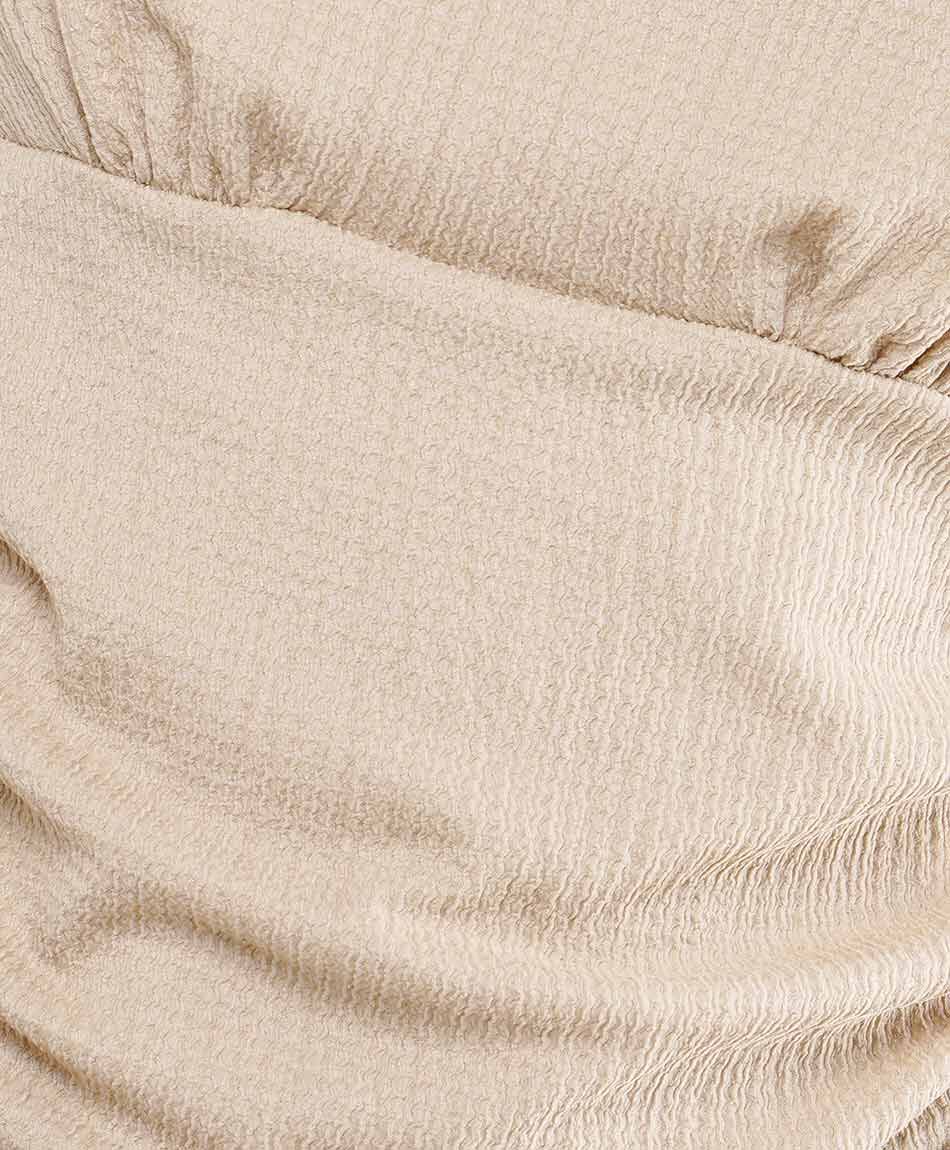 Polera mujer textura el&aacute;stica caf&eacute;