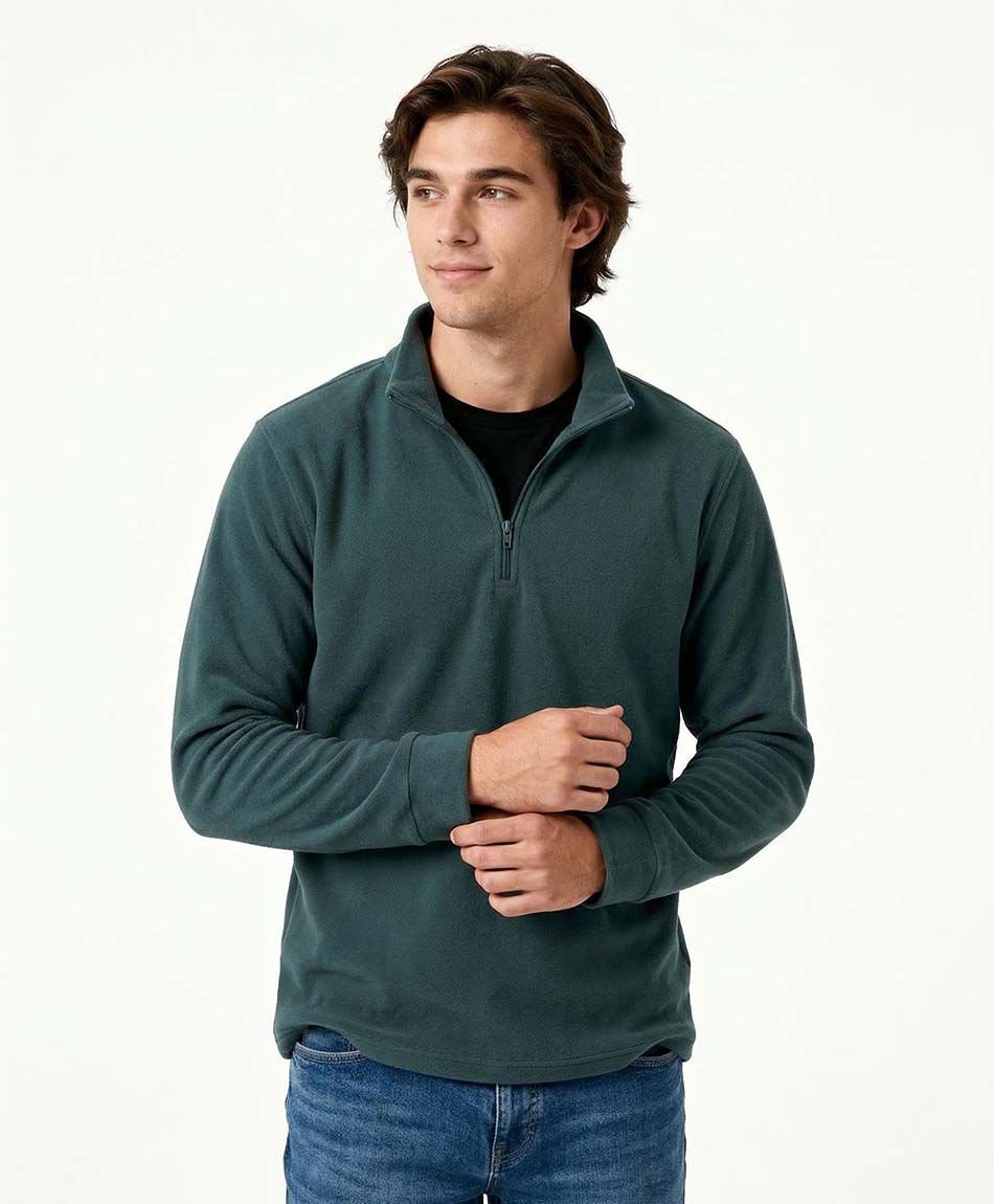 Poler&oacute;n hombre outdoor medio cierre