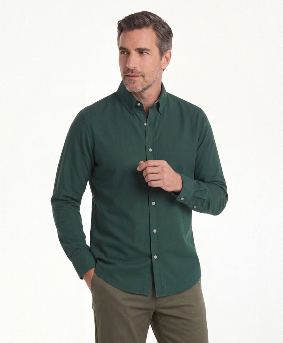 Camisa hombre manga larga soft