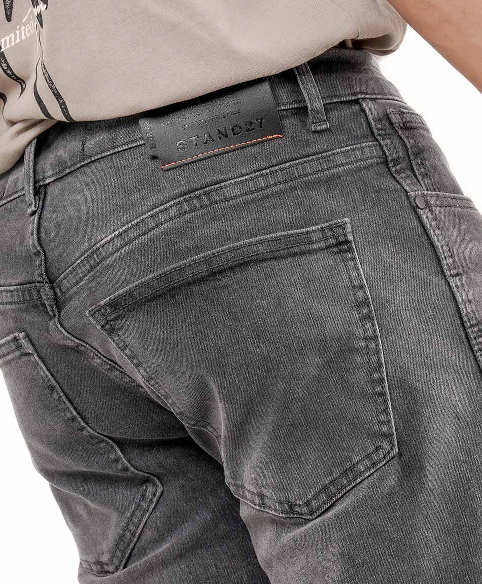 Jeans hombre gris casual Jeans hombre gris casual