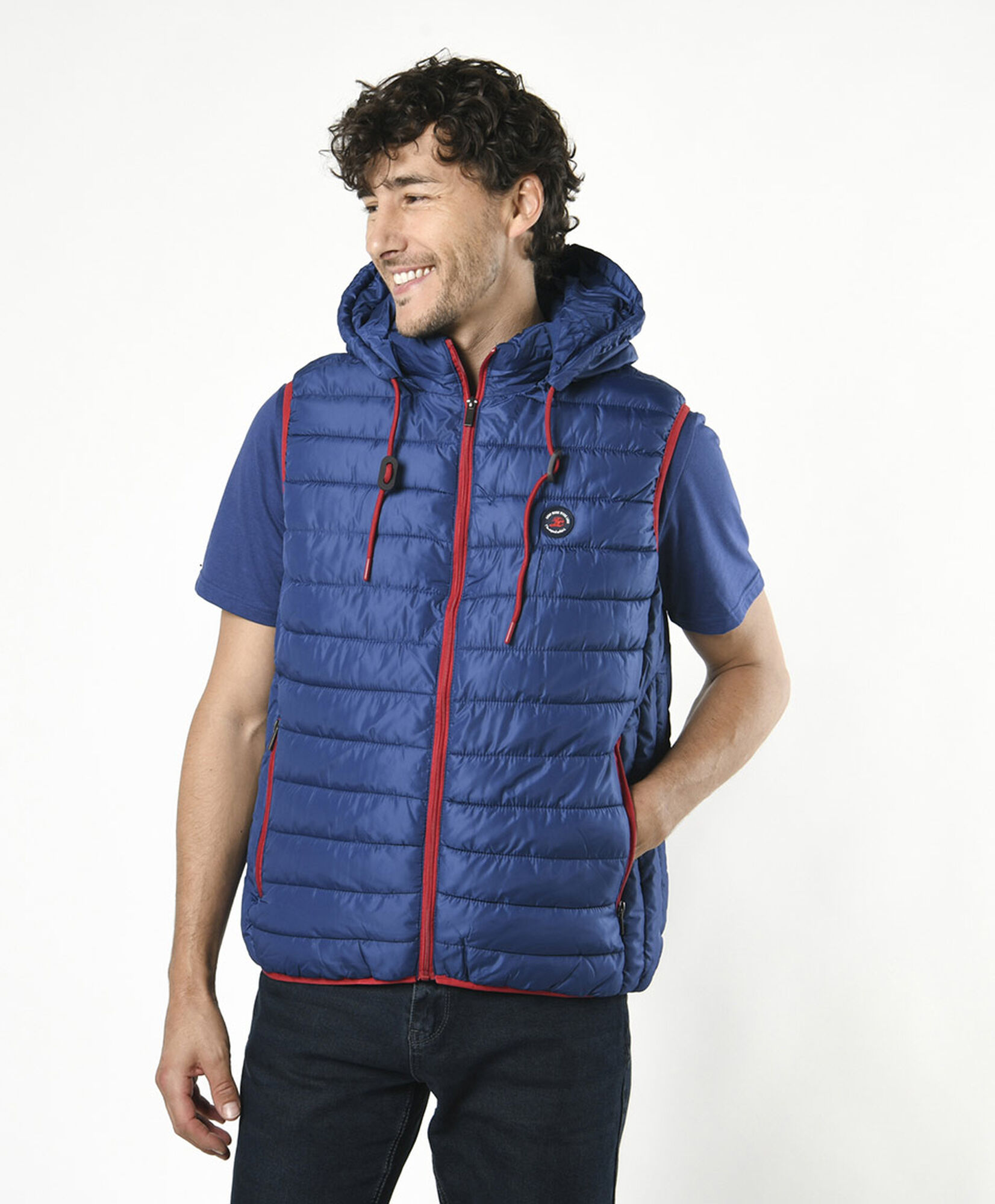 Parka hombre sin mangas bicolor Parka hombre sin mangas bicolor