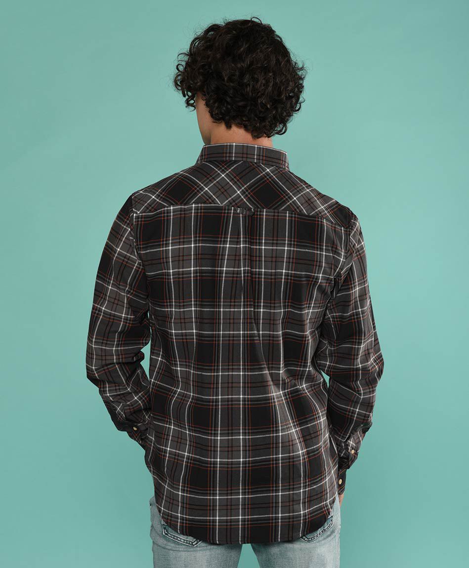 Camisa manga larga  franela