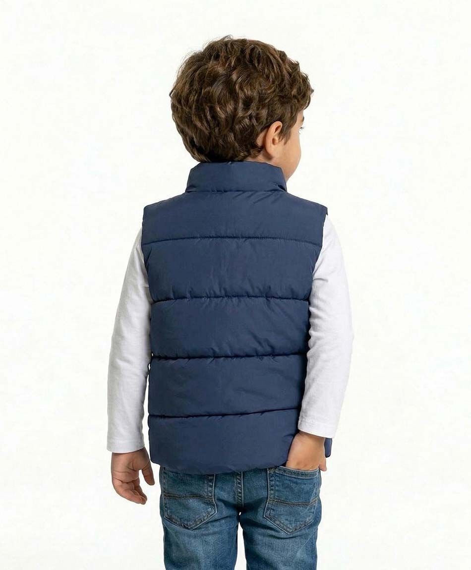 Parka beb&eacute; sin mangas navy