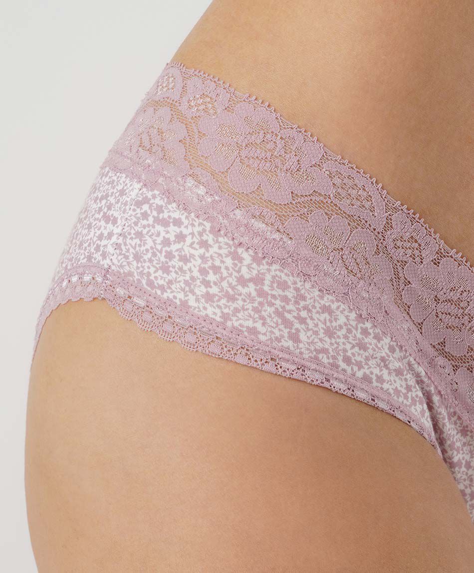 Pantaleta mujer algod&oacute;n encajes