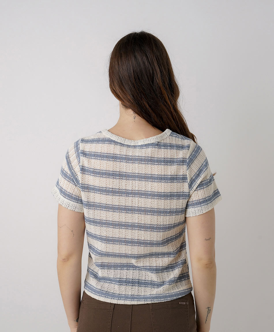 Tejido mujer polera l&iacute;neas