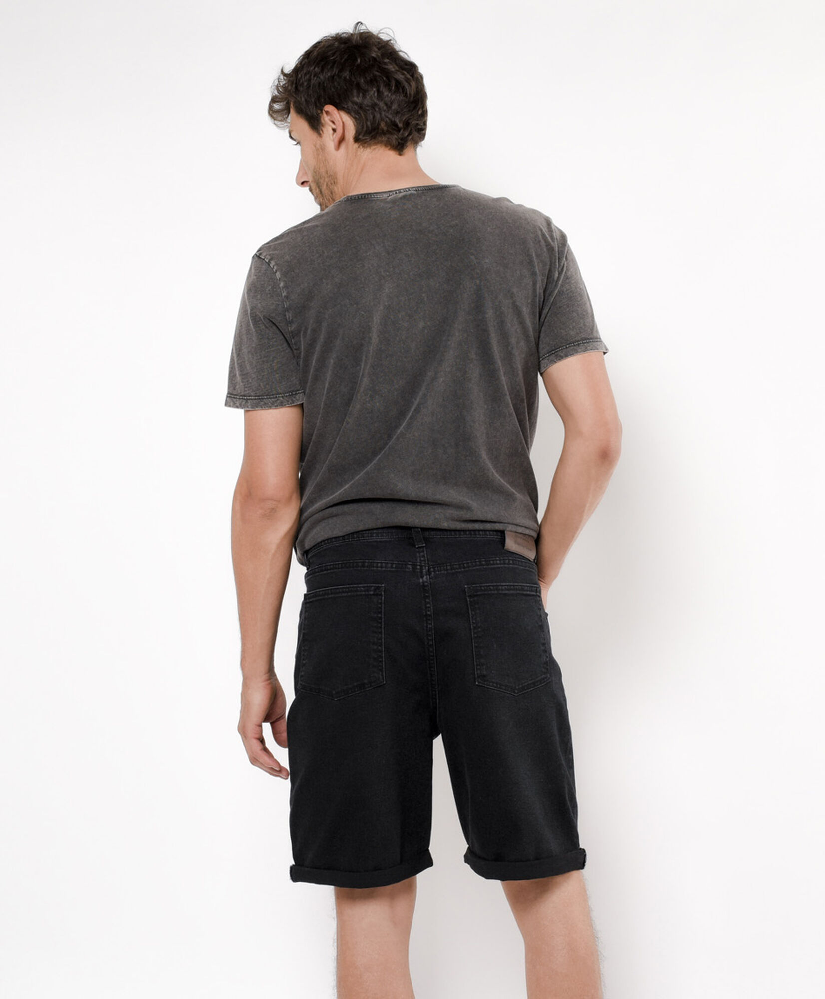Short hombre denim negro Short hombre denim negro
