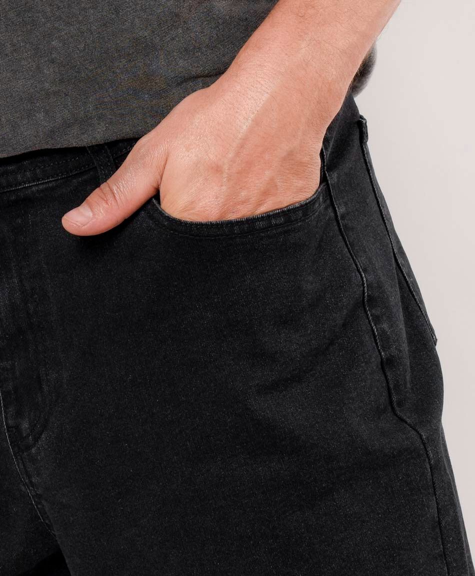 Short hombre denim negro