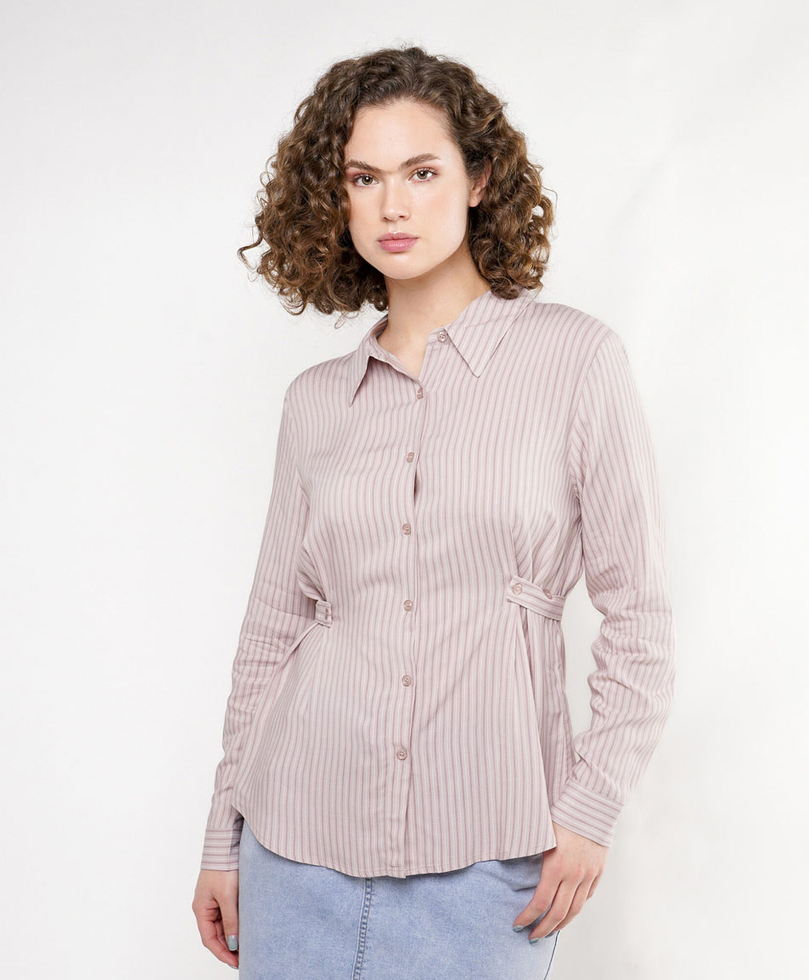 Blusa mujer líneas acinturada Blusa mujer líneas acinturada