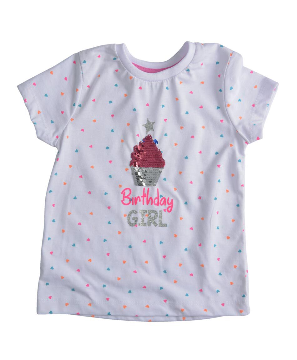 Polera manga corta cuello redondo