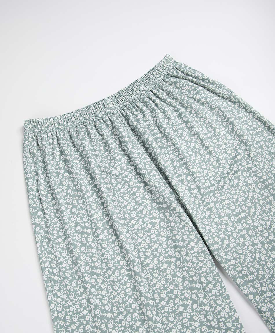 Pijama mujer capri vuelos verde