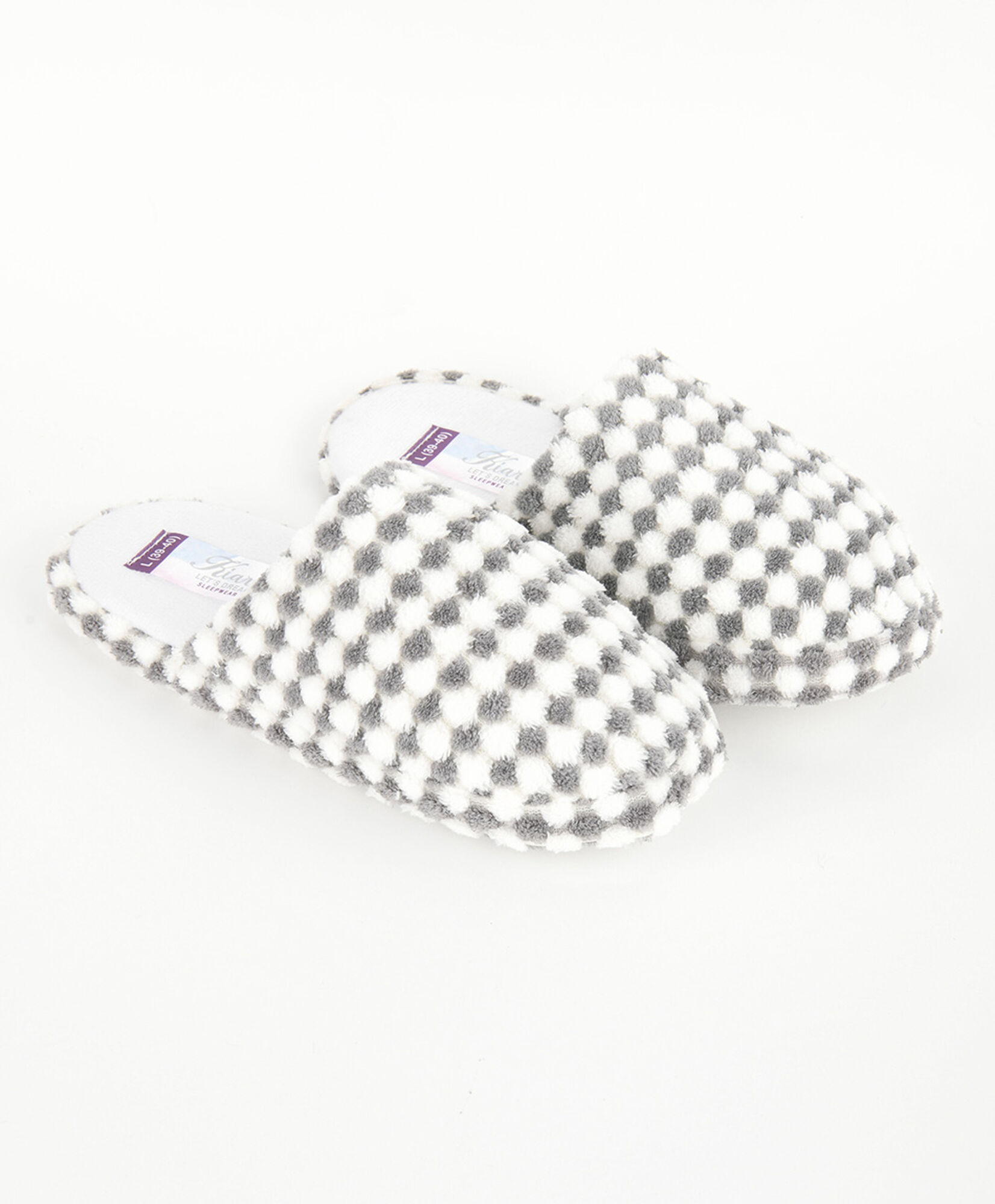 Pantufla mujer cuadritos Pantufla mujer cuadritos