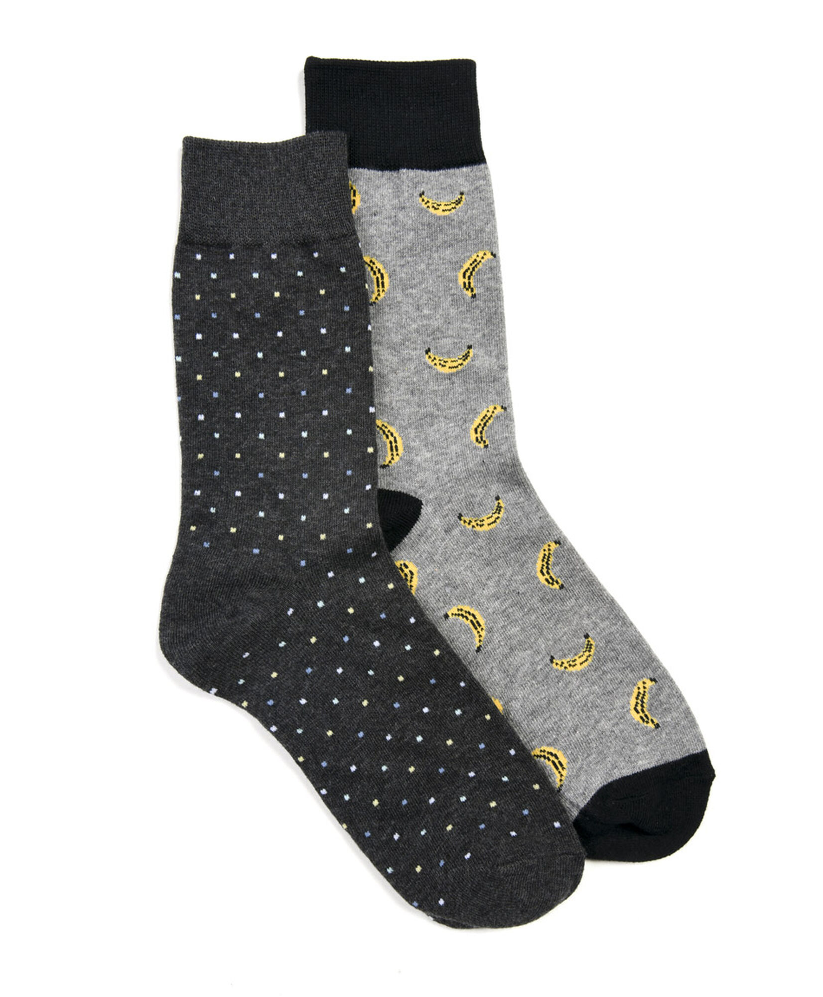 Set 2 calcetines hombre banana puntos Set 2 calcetines hombre banana puntos