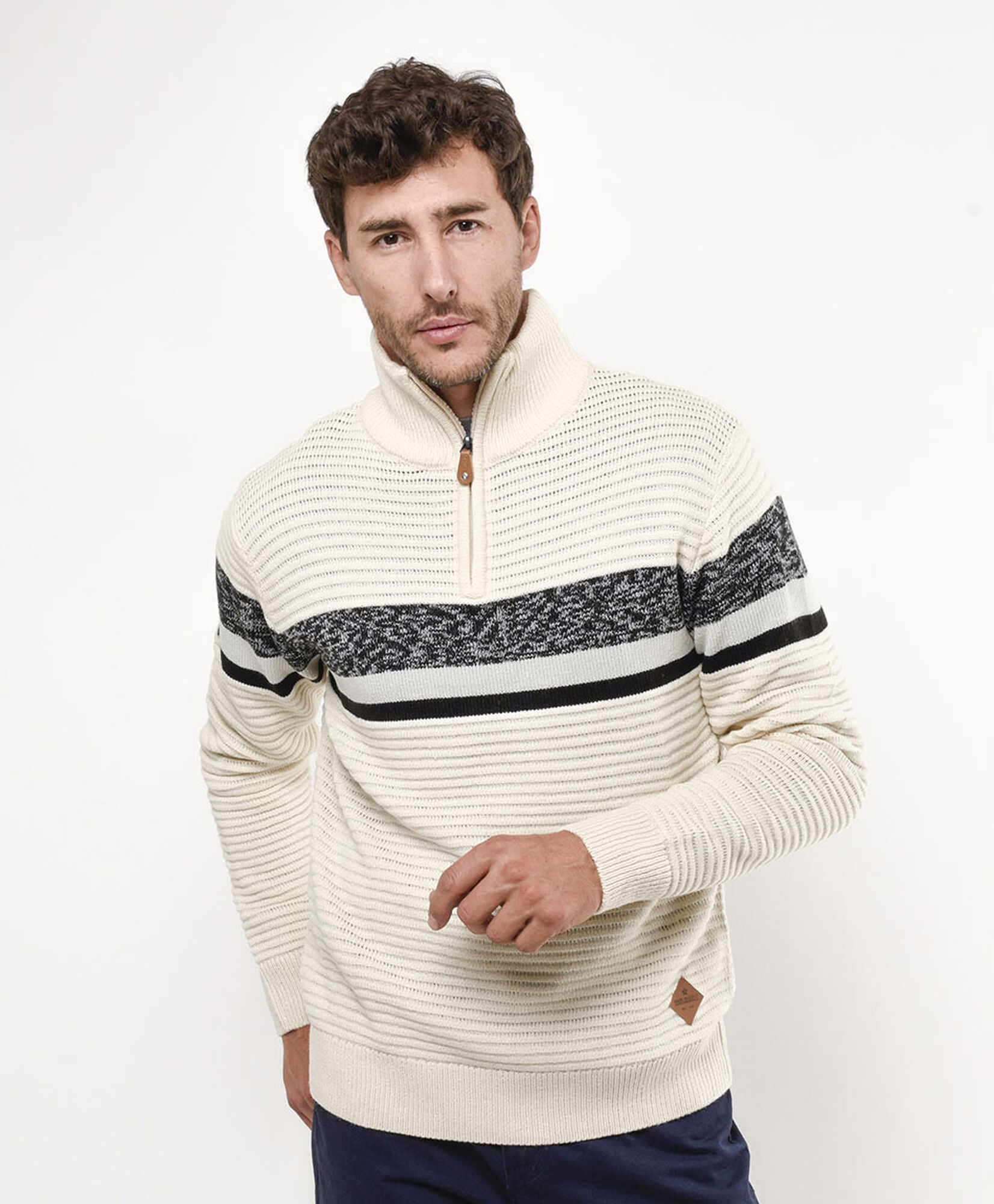 Sweater hombre línea gris Sweater hombre línea gris
