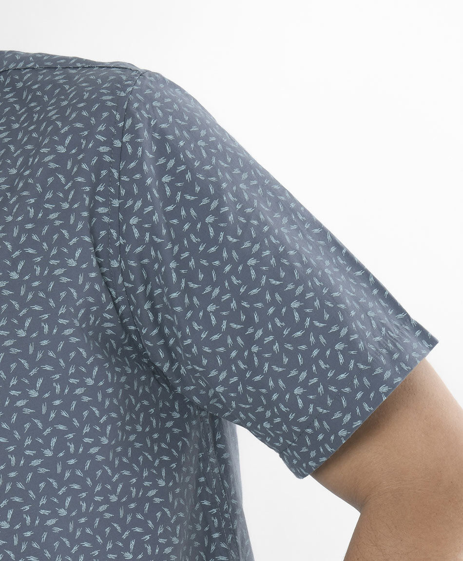 Camisa hombre hojitas