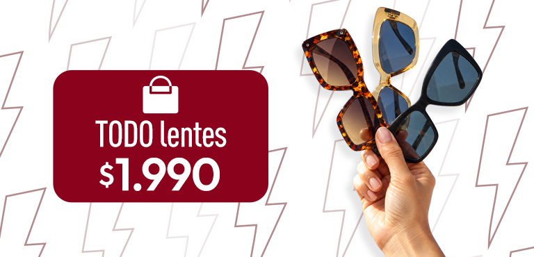 Oferta Flash Todo Lentes $1.990