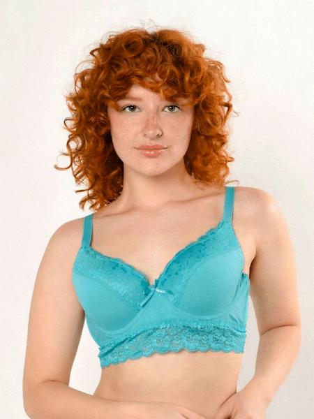 Vista 360 de sostén corazón