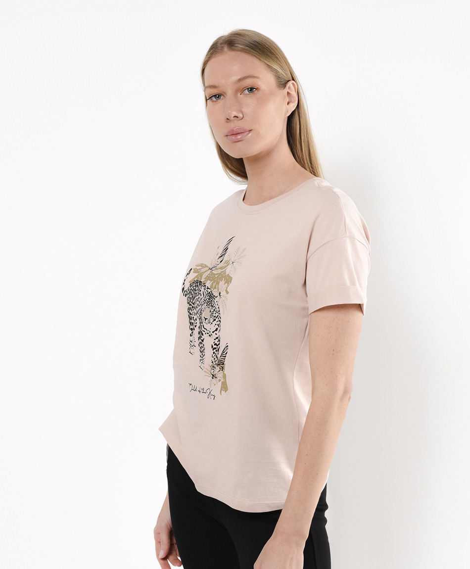 Polera leopardo mujer cheap