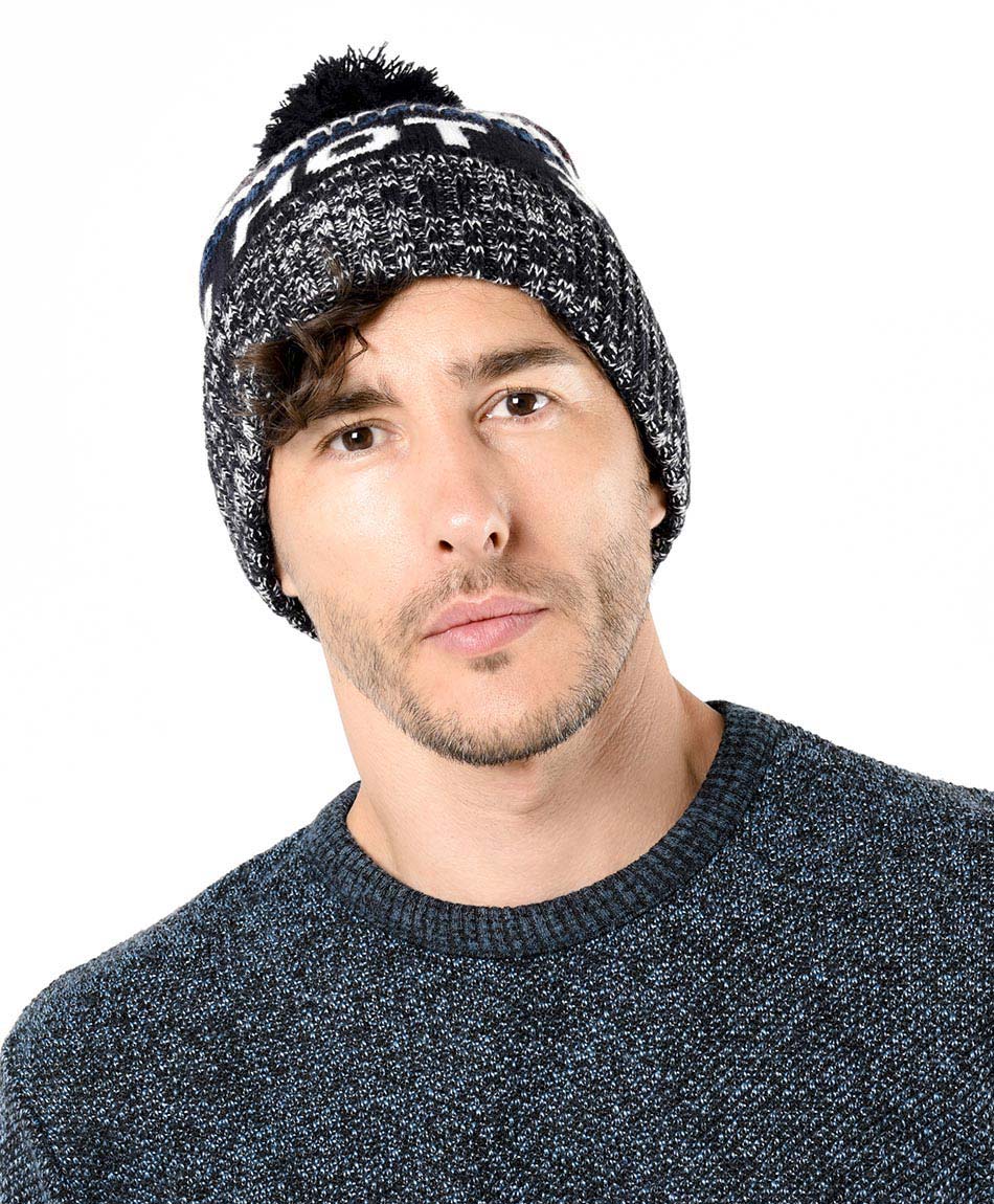 Gorro hombre tejido frase - TRICOT