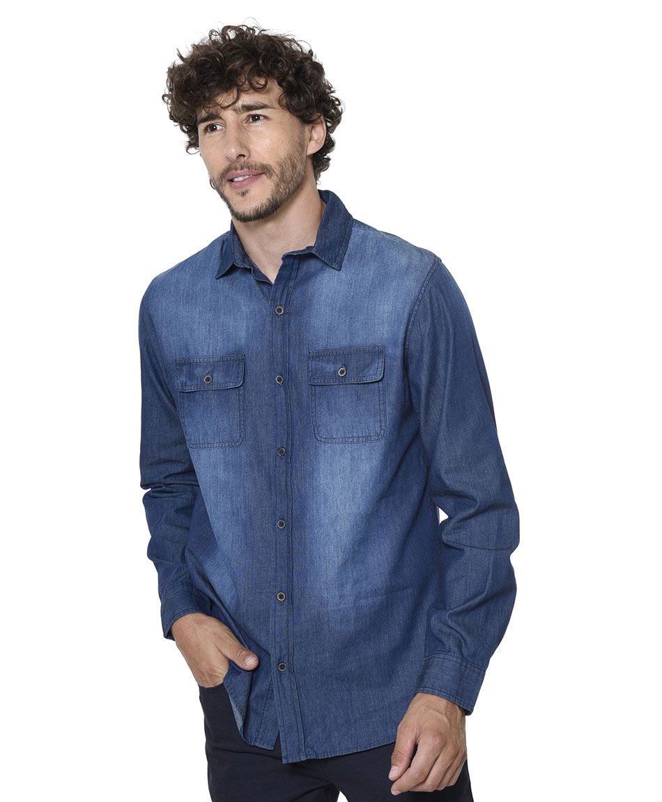 Camisa mezclilla TRICOT