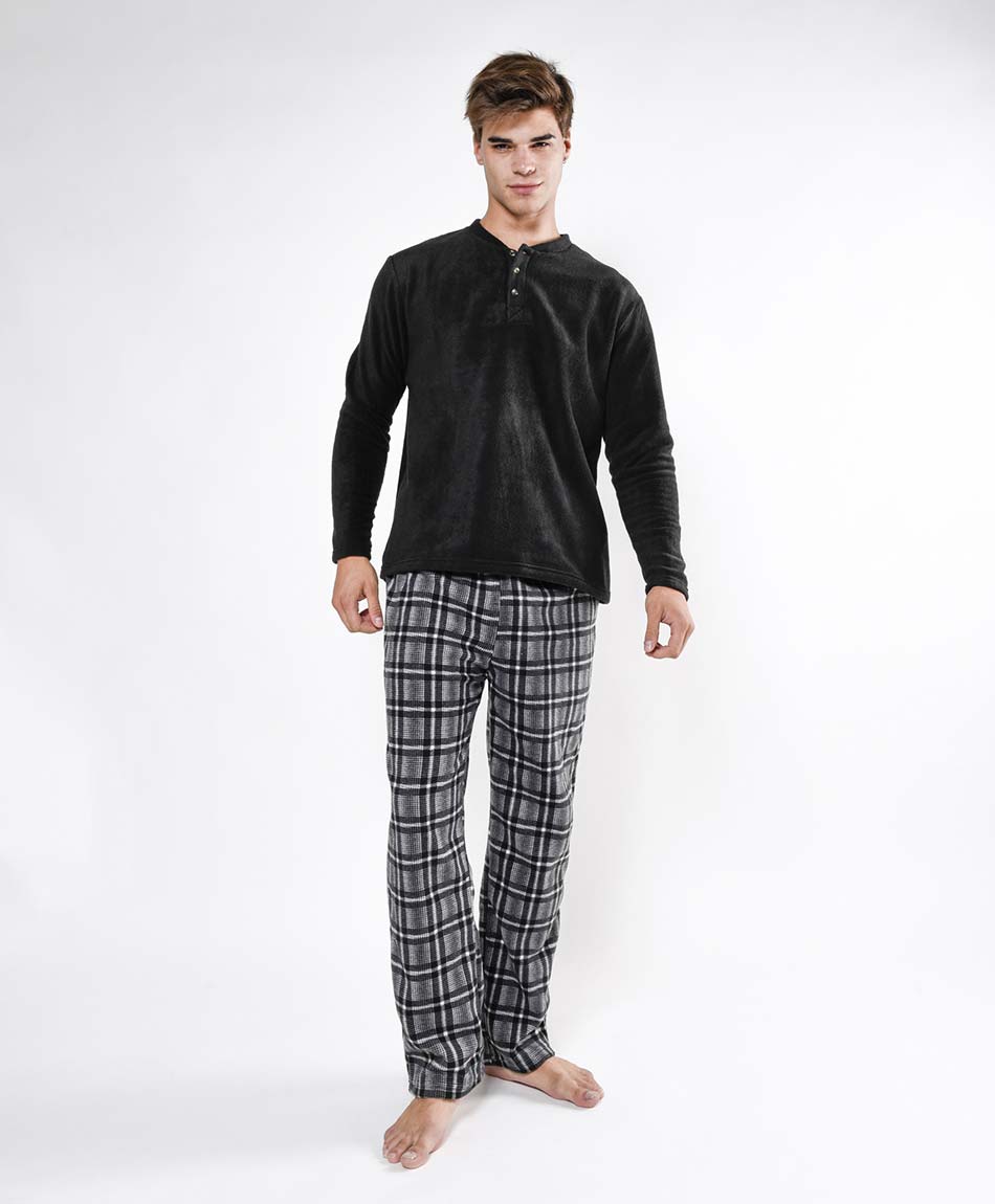 Pijama Gordo Hombre Coprar Pijaa Hobre Invierno Polar Pijama