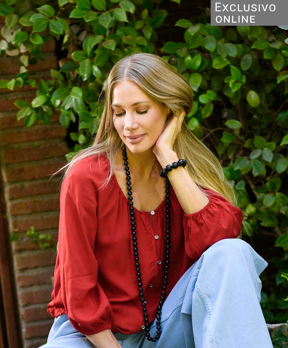 blusa corta con botones