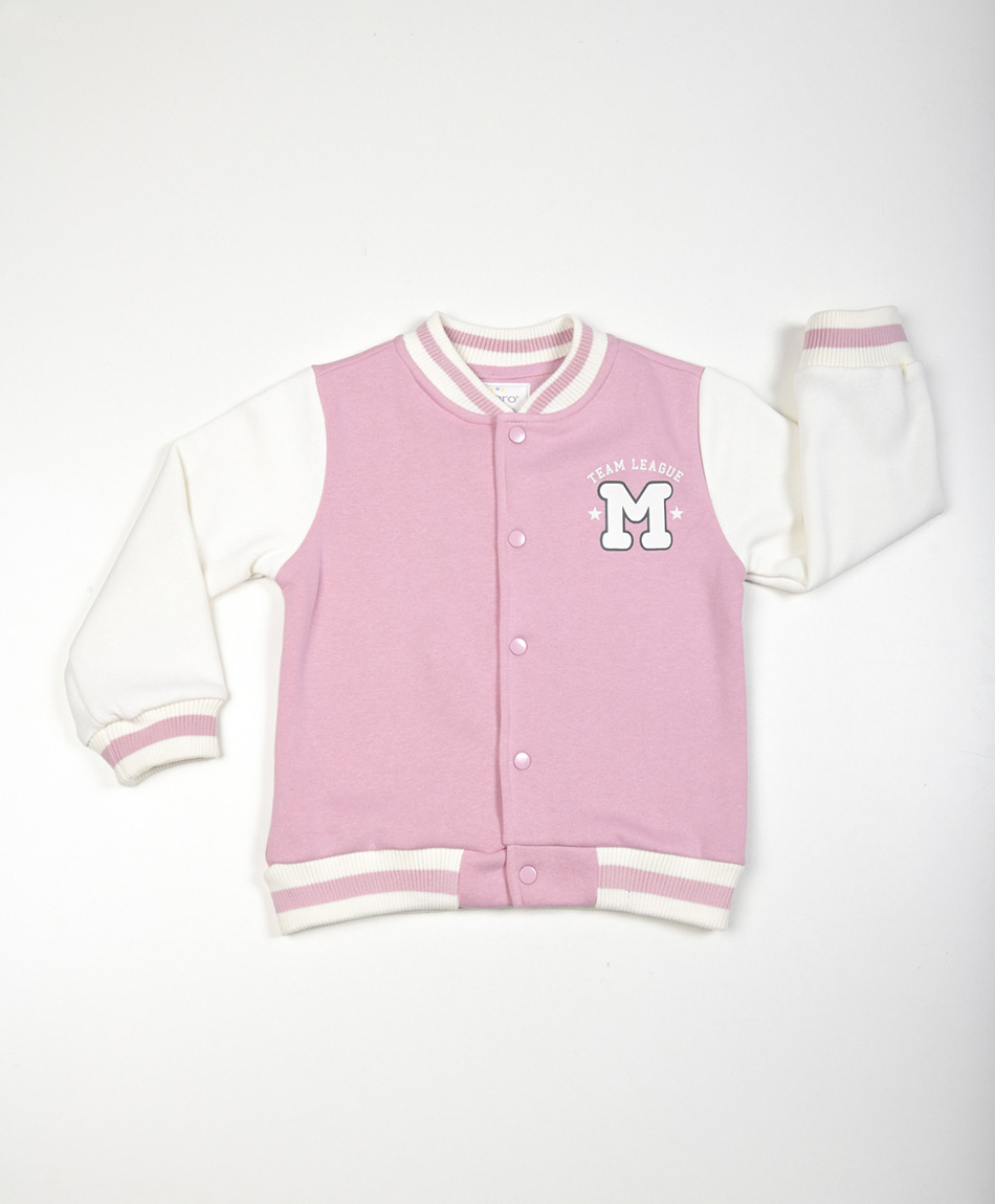 Chaqueta bebé bomber pink TRICOT