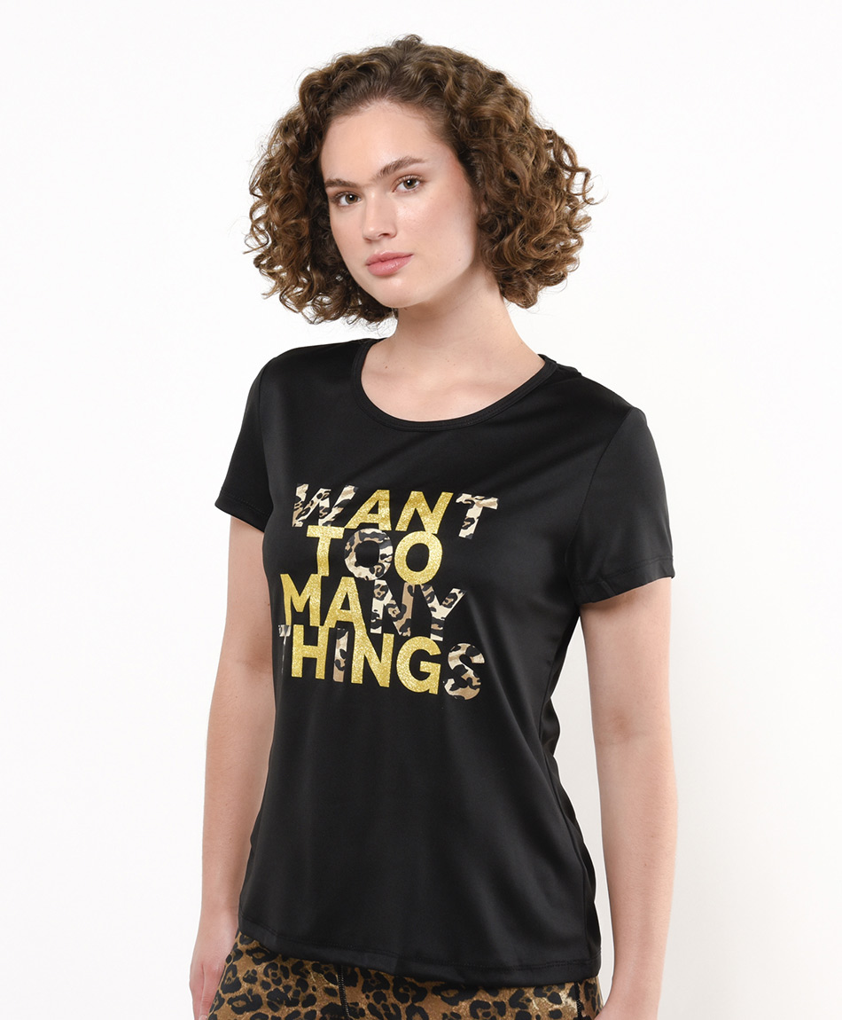 Polera deportiva mujer espalda cruzada TRICOT