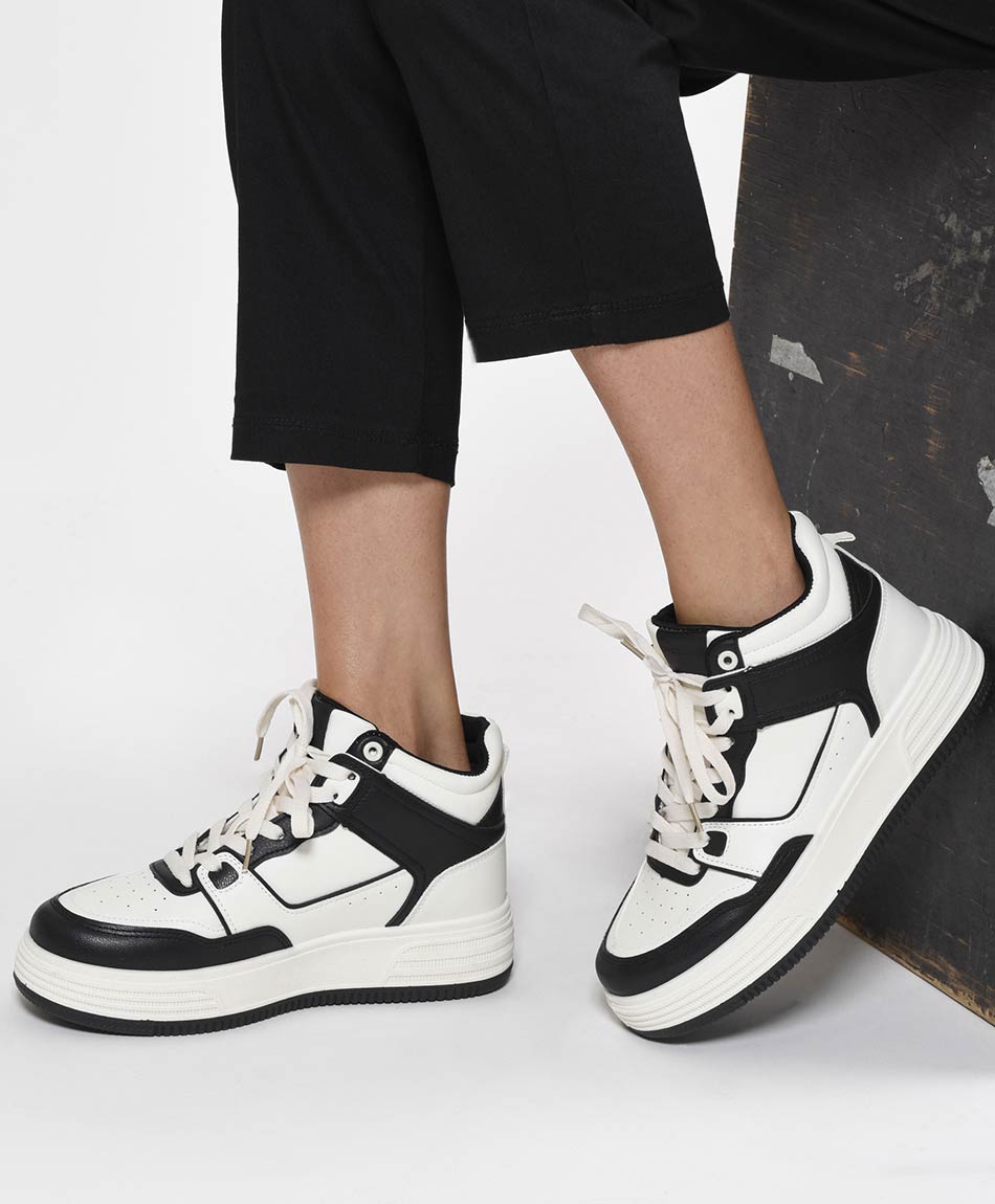 Zapatillas caña alta mujer discount