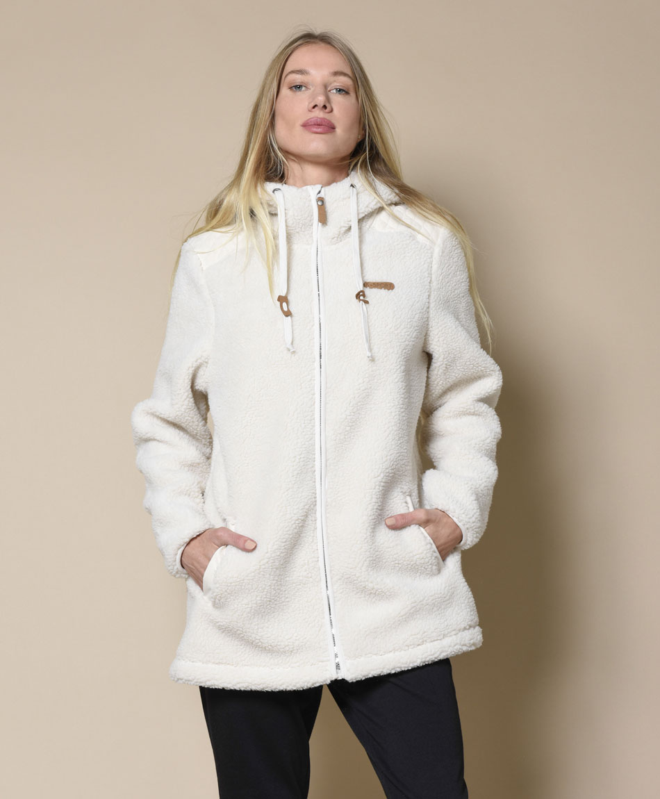 Chaqueta deportiva mujer plush diseño - TRICOT